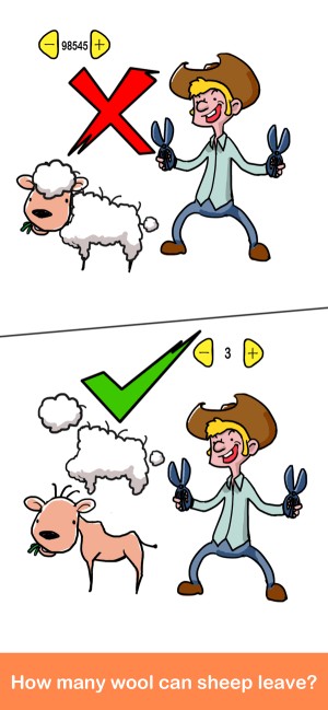 Brain Up 2 chứa những câu đố xoắn não và câu trả lời không theo cách thông thường