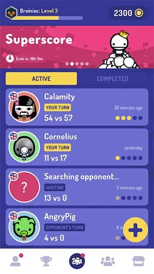 Tranh tài cùng bạn bè và người chơi khác