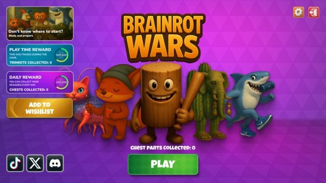 Brainrot Wars là game đấu theo lượt trong vũ trụ Brainrot meme hài hước, vô tri