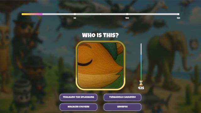 Tham gia mini-game đoán nhân vật Brainrot và rinh quà