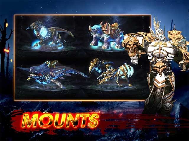 Nuôi dưỡng và nâng cấp hơn 50 thú cưỡi để đưa bạn đi khám phá thế giới của Brave Blades