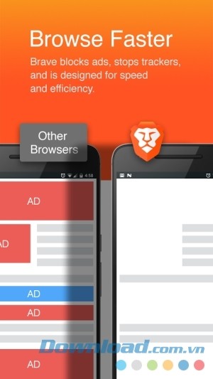 Brave Browser cho Android duyệt web nhanh