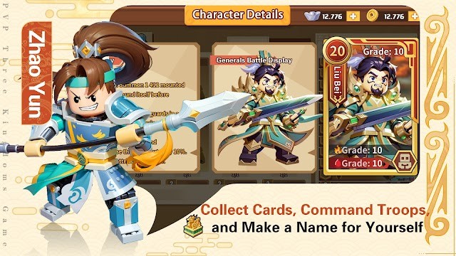 Thu thập các thẻ tướng mạnh, chỉ huy quân đội của bạn