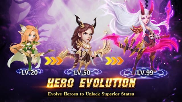 Tiến hóa anh hùng trở nên mạnh mẽ