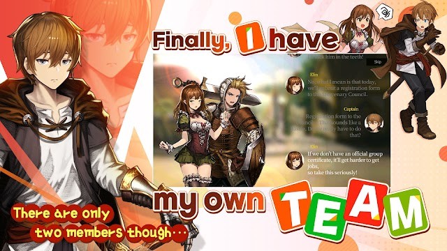 Thành lập tổ đội lính đánh thuê của bạn với 2 thành viên trong game BraveNine Story