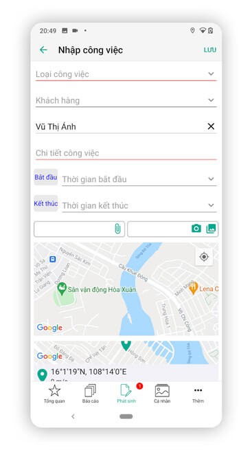 Phân công công việc