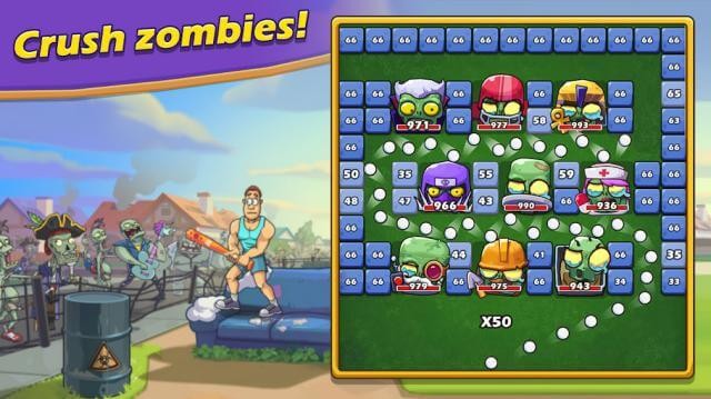 Bắn bóng và tiêu diệt tất cả zombie đang xâm lược trong game Breaker Fun 2
