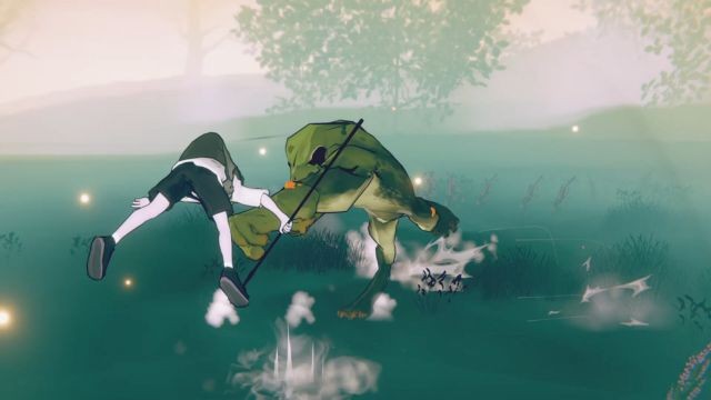 BREKEKEKEX là game hành động chặt chém trong đầm lầy ếch