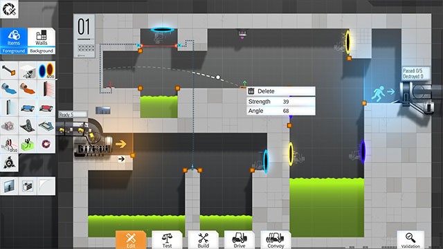 Bridge Constructor Portal bổ sung 1 số tính năng quan trọng để đơn giản hóa gameplay