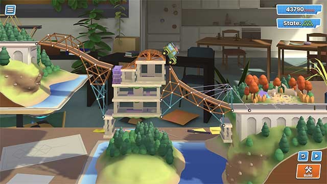 Kiểm tra kỹ năng của bạn trong game xây cầu 3D Bridge Constructor Studio
