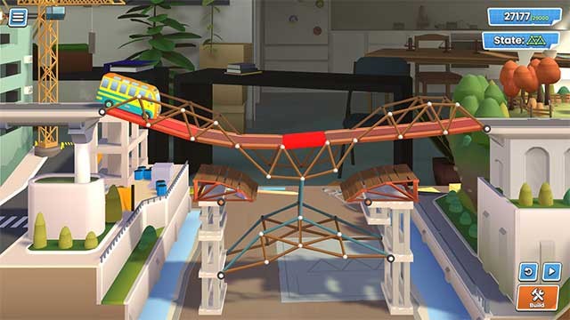 Không có giới hạn về ngân sách hoặc vật liệu trong Bridge Constructor Studio