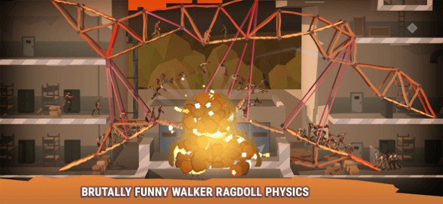 Hiệu ứng ragdoll dựa trên vật lý khi những kẻ thù gặp nạn và thiệt mạng