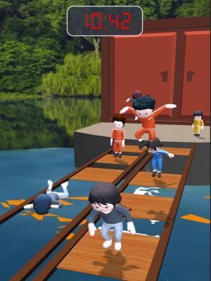 Bridge Race Master gồm các trò chơi sinh tồn vui nhộn lấy cảm hứng từ phim Squid Game
