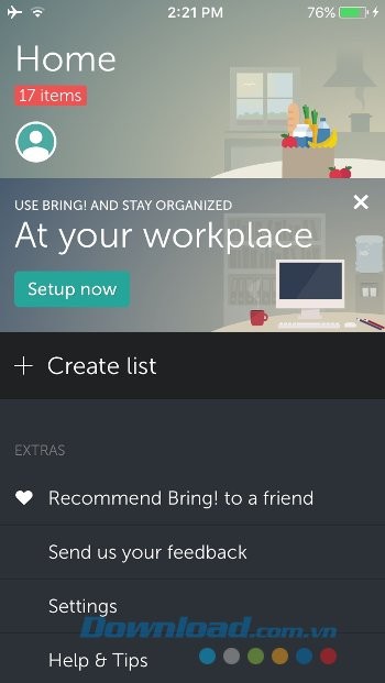 Tạo danh sách mua sắm mới