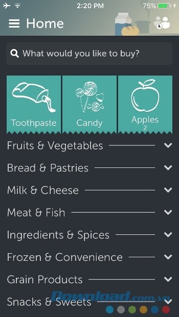 Chọn theo danh mục