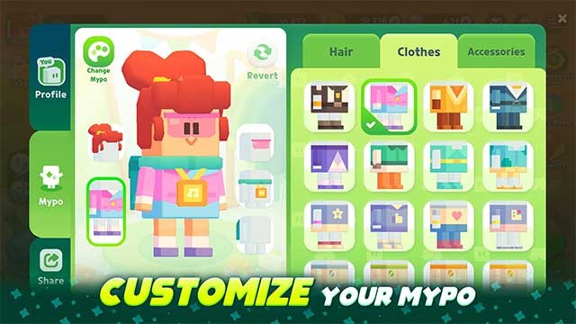 Tùy chỉnh nhân vật để thể hiện cá tính của bạn