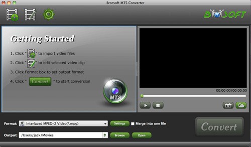 Brorsoft MTS/M2TS Converter for Mac