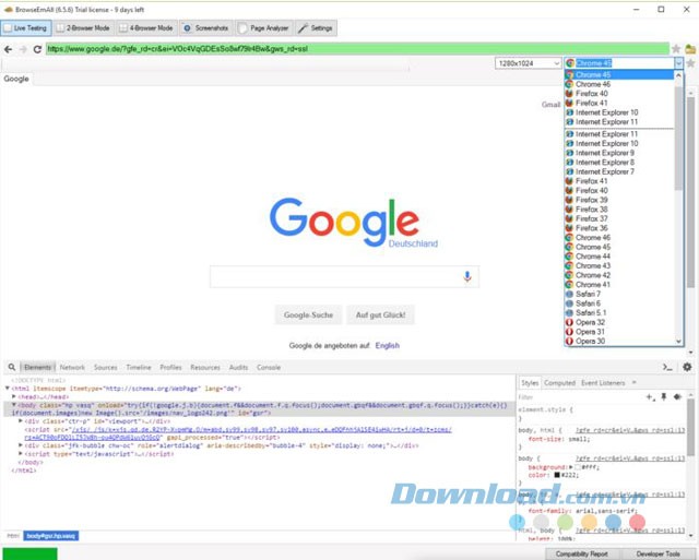 Giao diện phần mềm