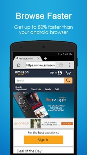 Browser 4G duyệt web nhanh hơn 80% trình duyệt web khác trên Android