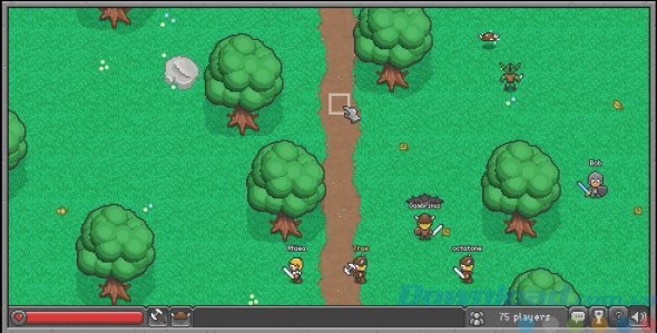 Giao diện game BroswerQuest