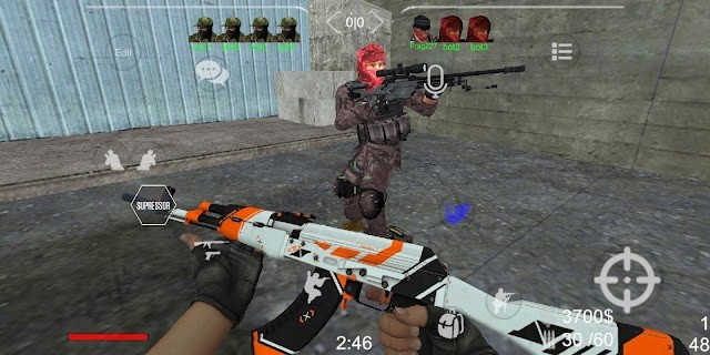 Bắn súng tổ đội và tiêu diệt các kẻ thù nguy hiểm trong game Brutal Strike