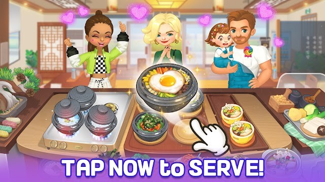 Tap để nấu và phục vụ khách hàng