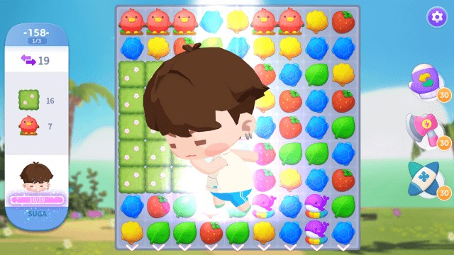 Sử dụng BTS Bomb đặc biệt có các nhân vật BTS khi bạn gặp khó khăn