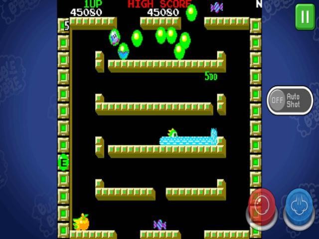 BUBBLE BOBBLE classic là phiên bản mobile của game huyền thoại Bubble Bobble (1986)