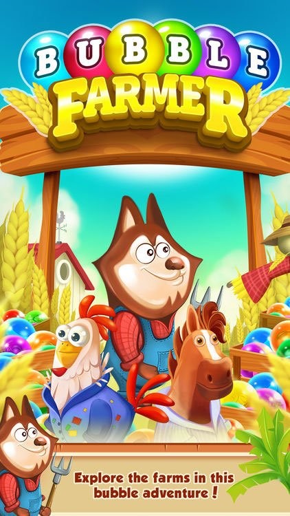Khám phá các nông trại trong game bắn bóng Bubble Farmer