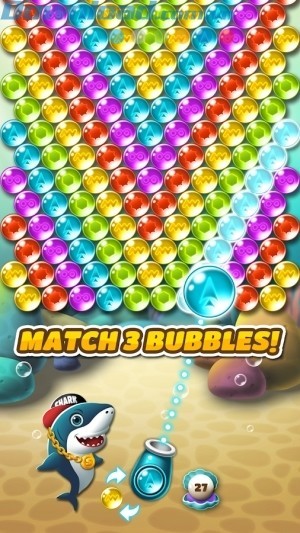 Game bắn bóng match 3 cùng cá mập hấp dẫn