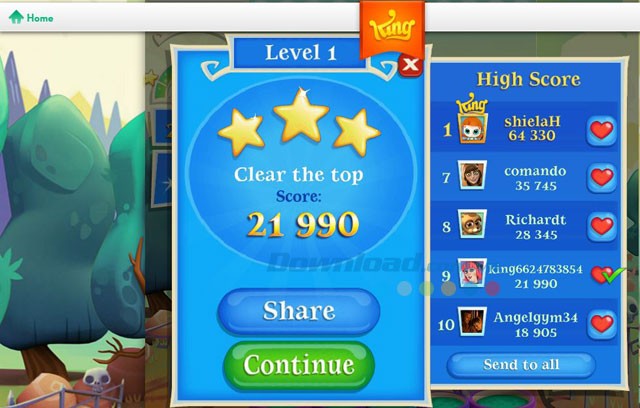 Điểm số và bảng xếp hạng