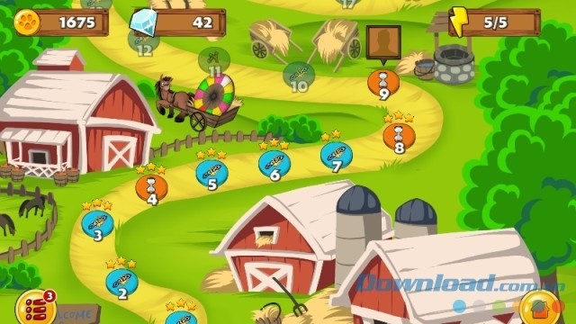 Hàng chục cấp độ với các thử thách khác nhau