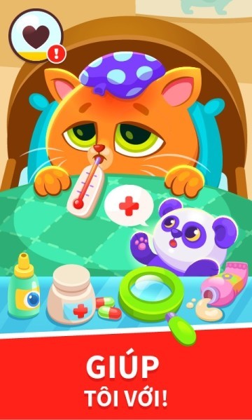 Chăm mèo Bubbu ốm