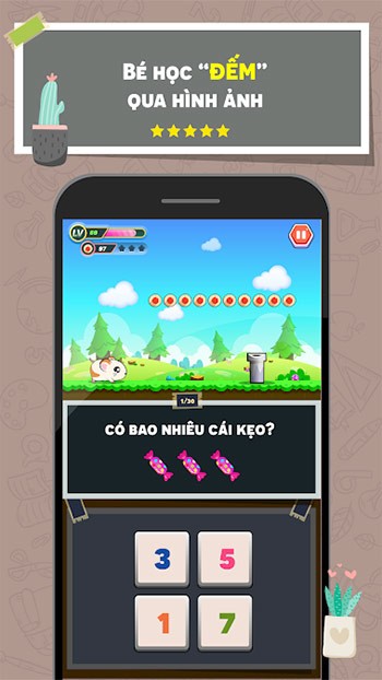 Bé học đếm qua hình ảnh