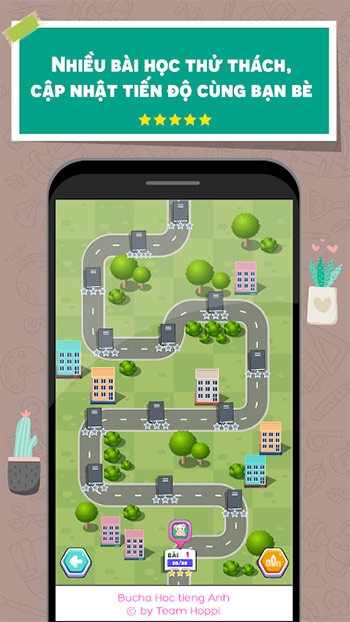 Nhiều bài học thử thách, cập nhật tiến độ cùng bạn bè