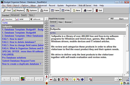 Budget Manager Deluxe