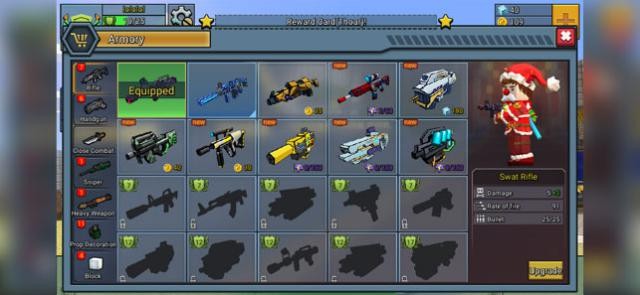 Vô số loại vũ khí mạnh mẽ