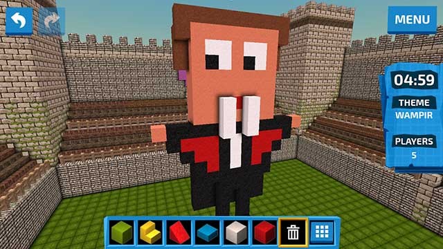 Đồ họa khối vuông giống trò chơi Minecraft