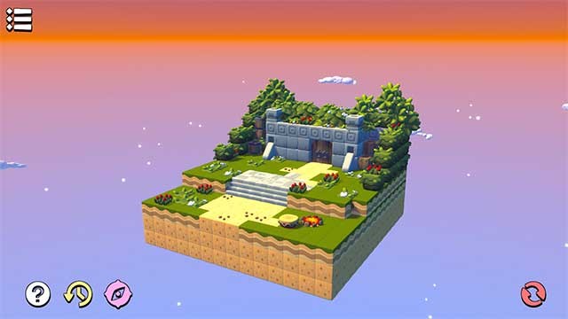 Trong Build Lands, bạn có thể đánh giá và tải xuống các hòn đảo do cộng đồng tạo ra