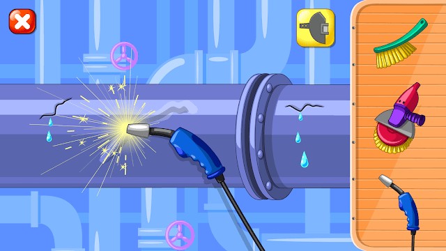 Sửa chữa những vật bị hỏng trong game Builder Game