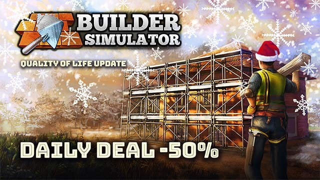 Builder Simulator đang có ưu đãi khủng 50% bên cạnh giao diện và tính năng dịch chuyển hoàn toàn mới