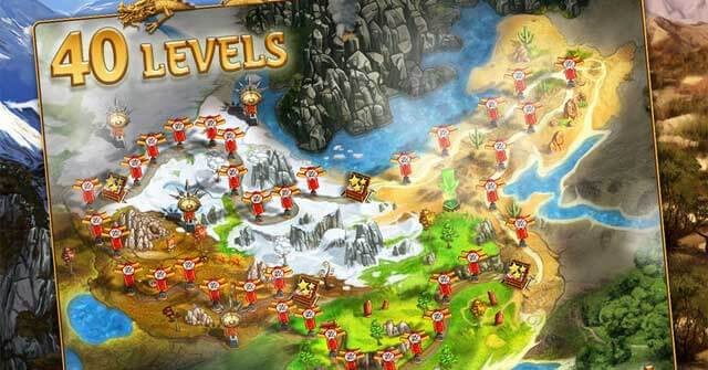 Building the Great Wall of China cho Mac có 40 cấp độ để chinh phục