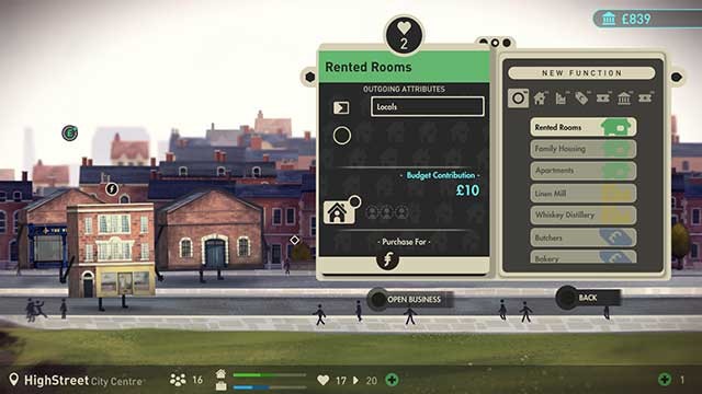 Di chuyển các tòa nhà và tìm sự kết hợp hoàn hảo để đô thị của bạn phát triển