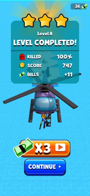 Tiêu diệt kẻ thù và hoàn thành màn chơi