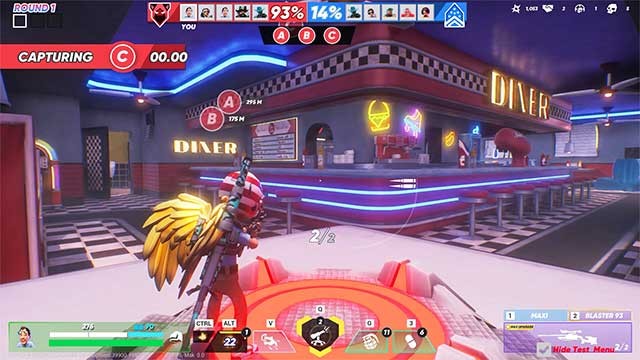 Bullet Yeeters lấy bối cảnh là một đấu trường trong nhà khổng lồ