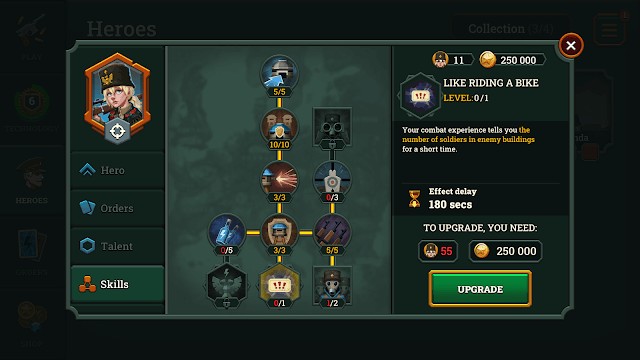 Tăng cường kỹ năng nhân vật để trở nên mạnh mẽ hơn