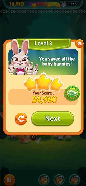 Hoàn thành level một cách xuất sắc