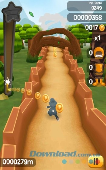 Lối chơi quen thuộc trong game Bunny Run