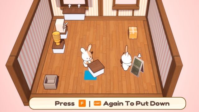 Tiến bộ trong BunnyBakery game để mở khóa đồ nội thất và trang trí tiệm bánh xinh xắn