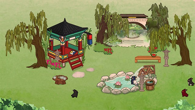 Bunny's Tea Time là game mô phỏng không gian ảo để thư giãn và làm việc
